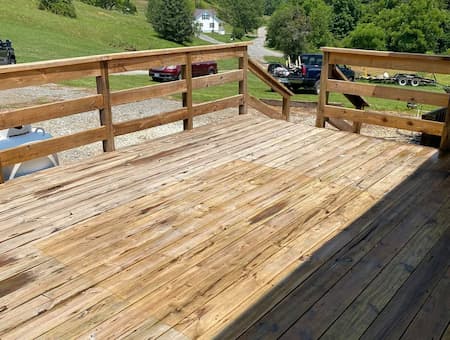 Deck washing